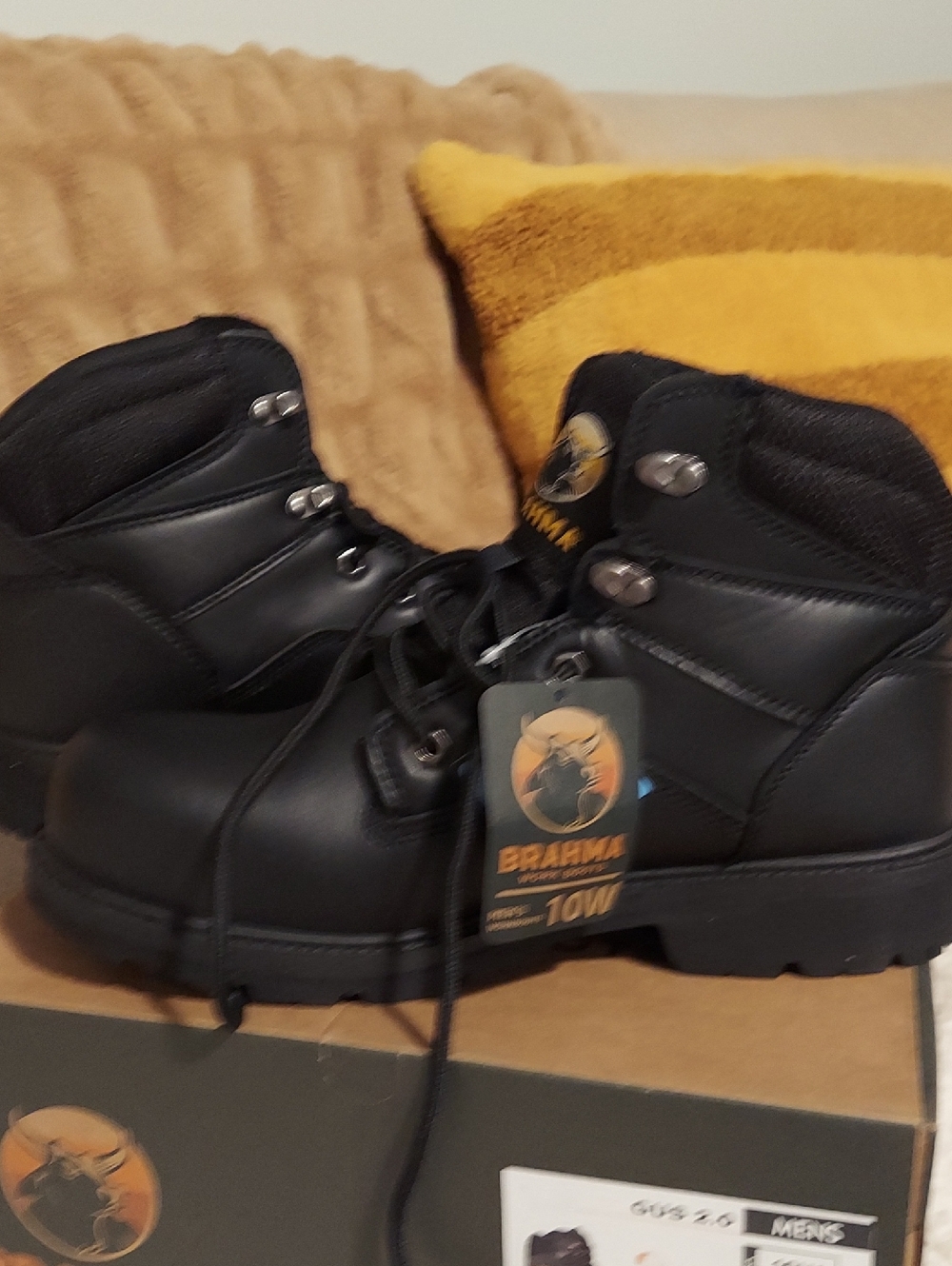 Brahma Black Men's Work Boots